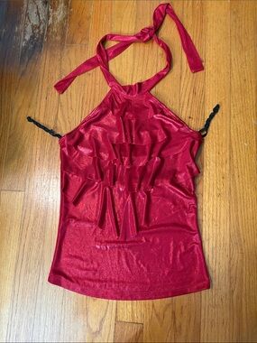 Red Halter Top
